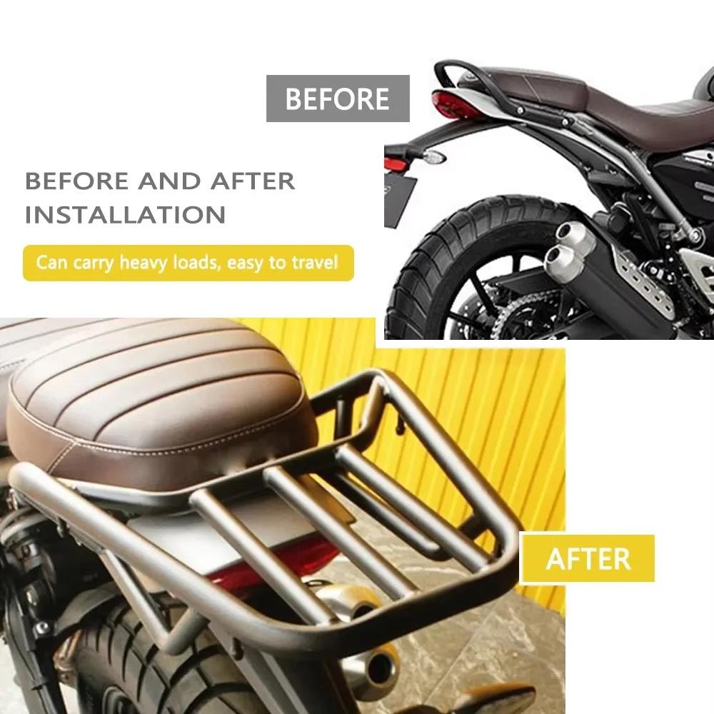 Für Scrambler400 X Speed400 scrambler 400x speed 400 2024-2025 Motorrad Gepäckträger hinten Heck-Stauraum Heck-Gepäckträger