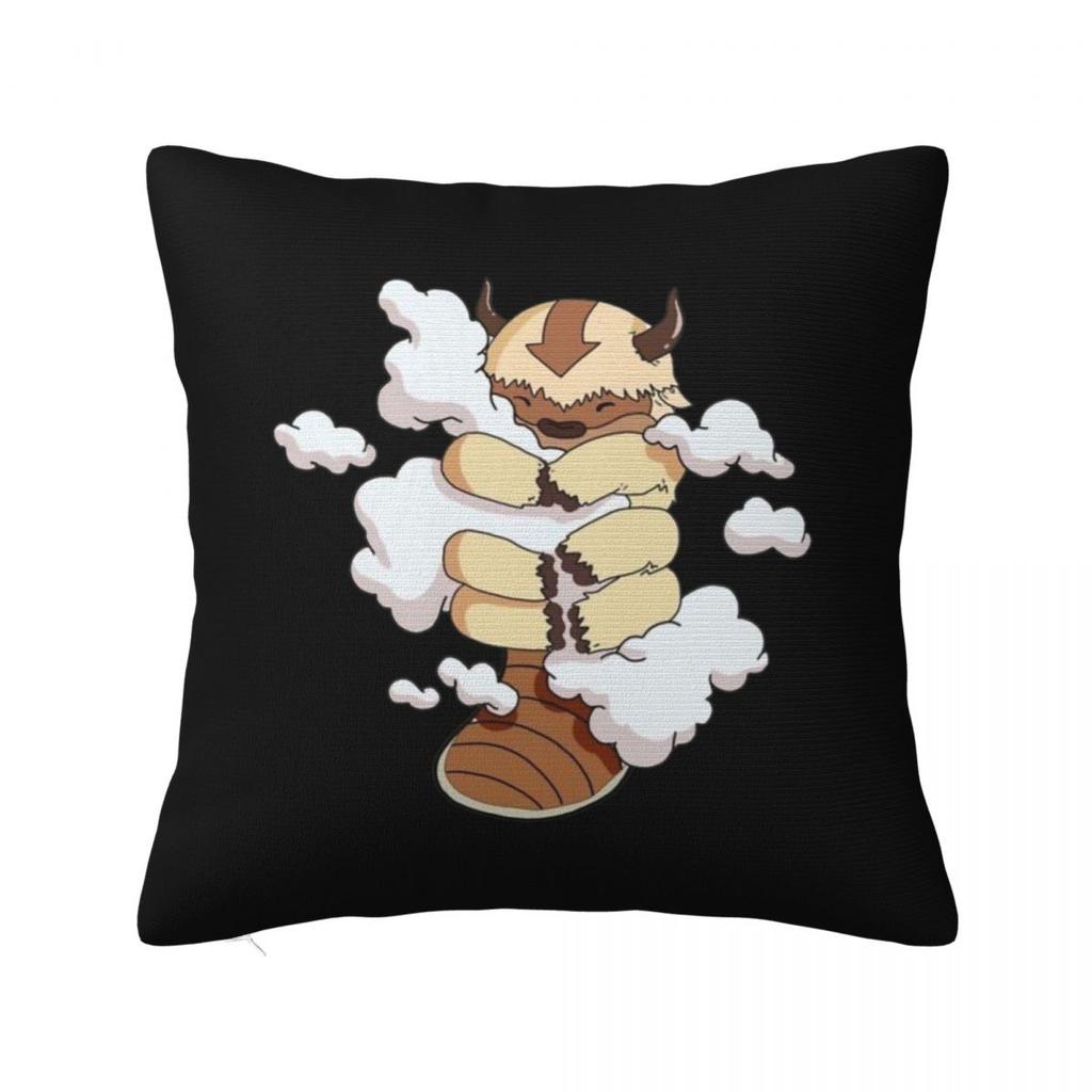 Appa With Clouds, Avatar The Last Airbender Square Pillowcase Cushion Cover Pillow Case Throw Pillow Cover for Home Bedroom Car