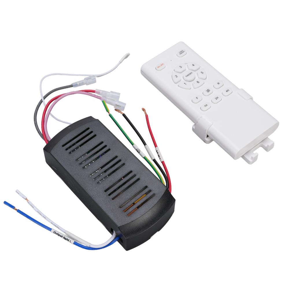 Universal Ceiling Fan Remote Control Kit Ceiling Fan Light Timing Speed Remote and Receiver for Ceiling Fan Lamp