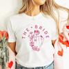 Finger Wedding Ring Graphic Tops for Women Team Bride T-shirt Girls Single Farewell Bachelorette Hen Party Bridal Shower Shirts