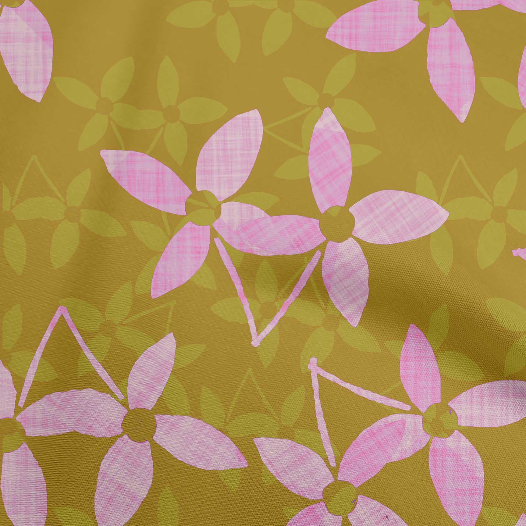 

oneOone Cotton Flex Brown Fabric Asian Block Floral Sewing Fabric By The Yard Printed Diy Clothing Sewing Supplies 40 Inch 42 Inch Wide - Viscose Chiffon темно-жовтий колір