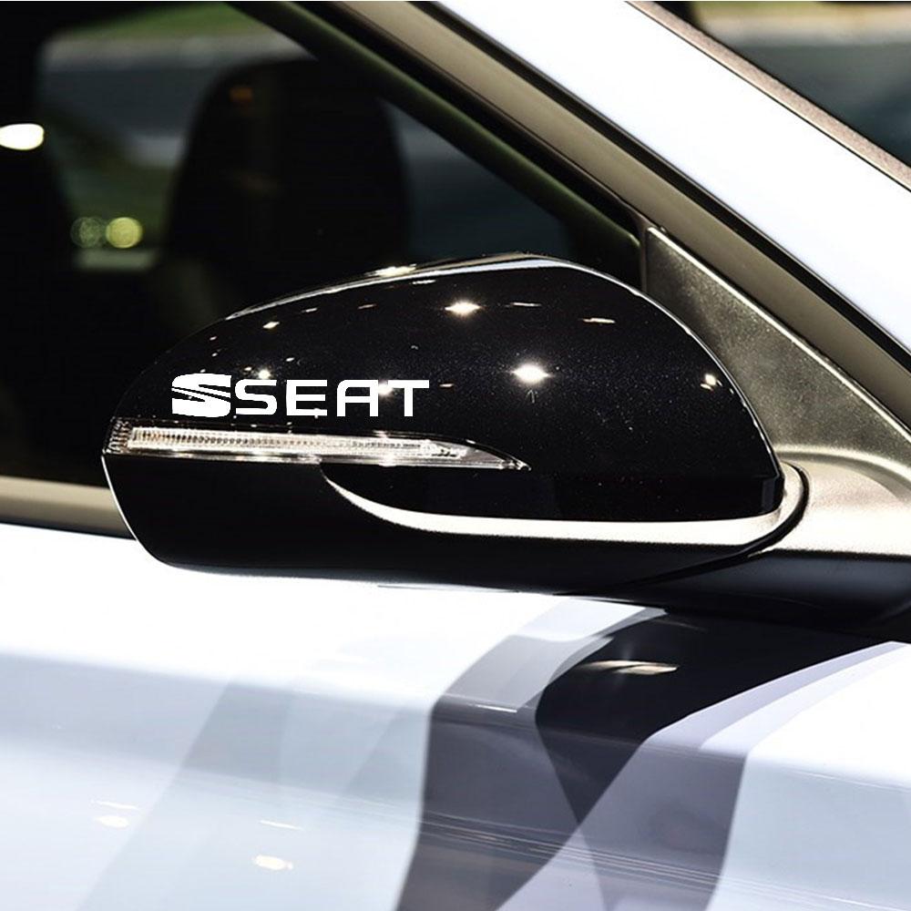 NBNY6 4Pcs PVC Car Side Body Fuel Tank Cap Trunk Emblem Sticker Accessories For Seat Cupra Leon Mk1 Mk2 Mk3 lbiza 6f FR Ateca Cordoba