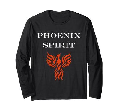 Humor Phoenix Animals Simple Fire Bird Spirit Phoenix Long Sleeve T-Shirt