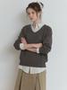 Deomiteun Farina Linen V Knit (Deep Taupe)