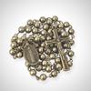 Nazareth Store Metal Bead Combat Rosary Necklace