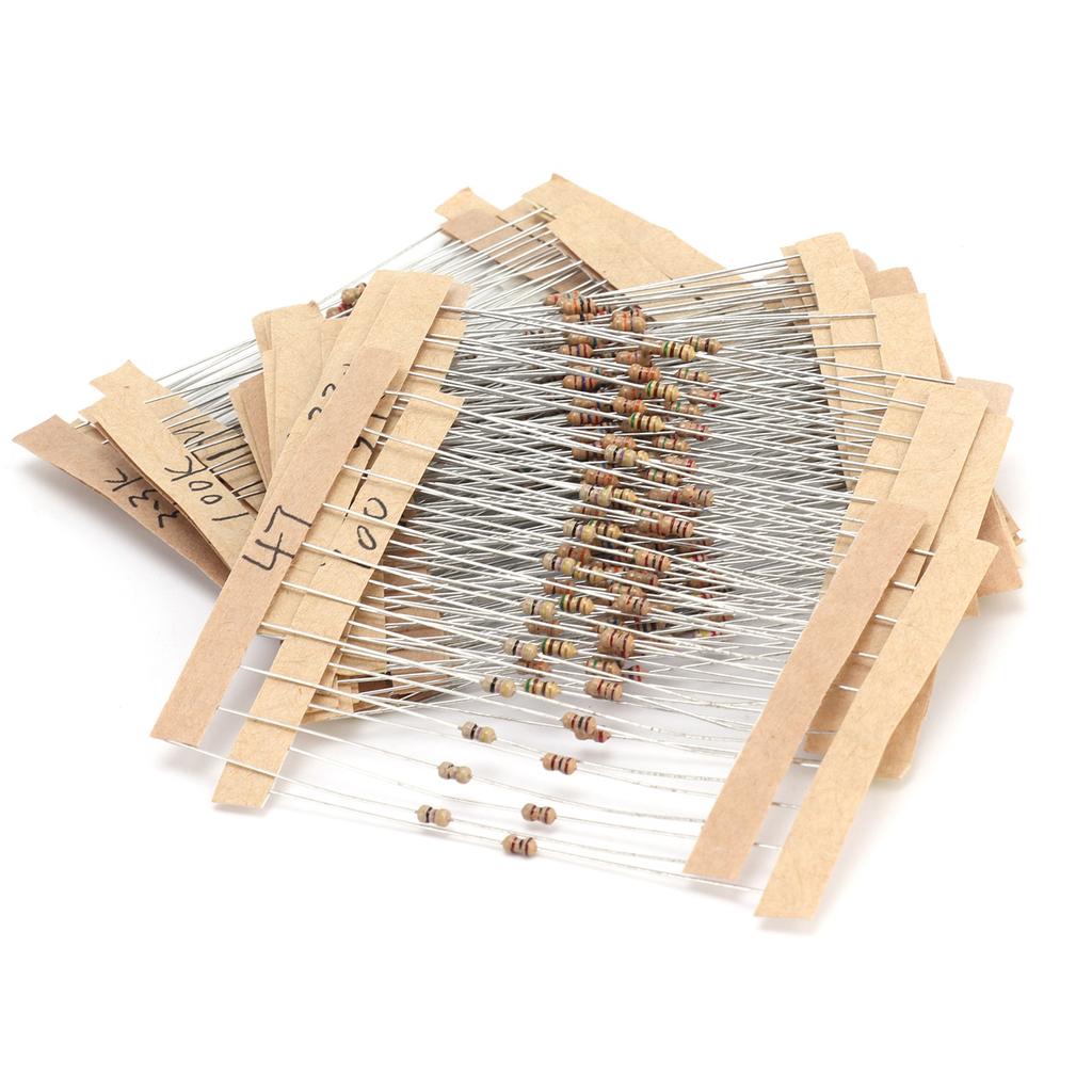 300Pcs Carbon Film Resistor 30 Values 5percent Graphite Assortment Set DIY 10 Ohm 1M Ohm 1 6W