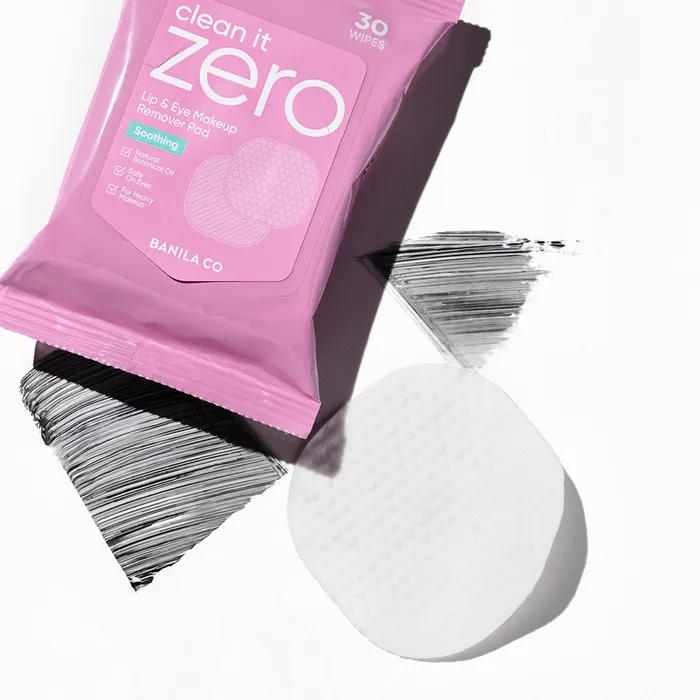 Clean It Zero Soothing Lip & Eye Remover Pads 30 Sheets