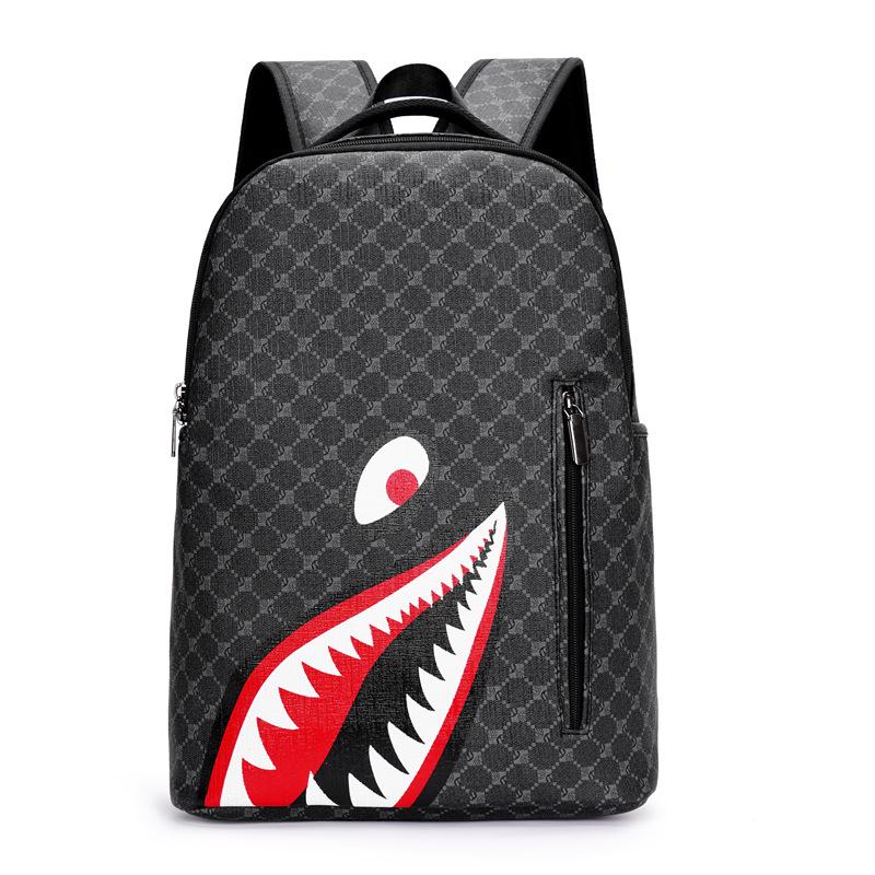 Herren Casual Hai Rucksack: Schulranzen mit großer Kapazität, hochwertig für Reisen