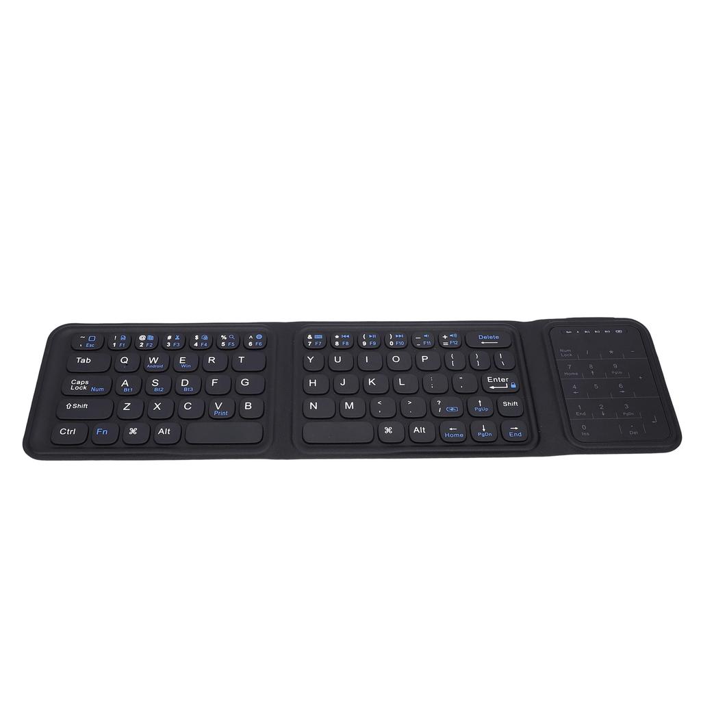 Foldable Keyboard with Touchpad Full Size Keys Portable Travel 3 Fold   Size Large Trackpad for Laptop PC Tablet
