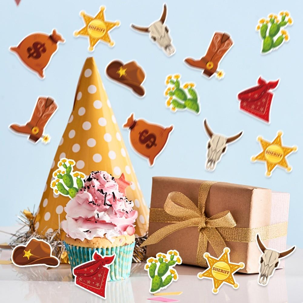 Theme Cowboy Western Confetti Birthday Event Desktop Decoration Props Throwing