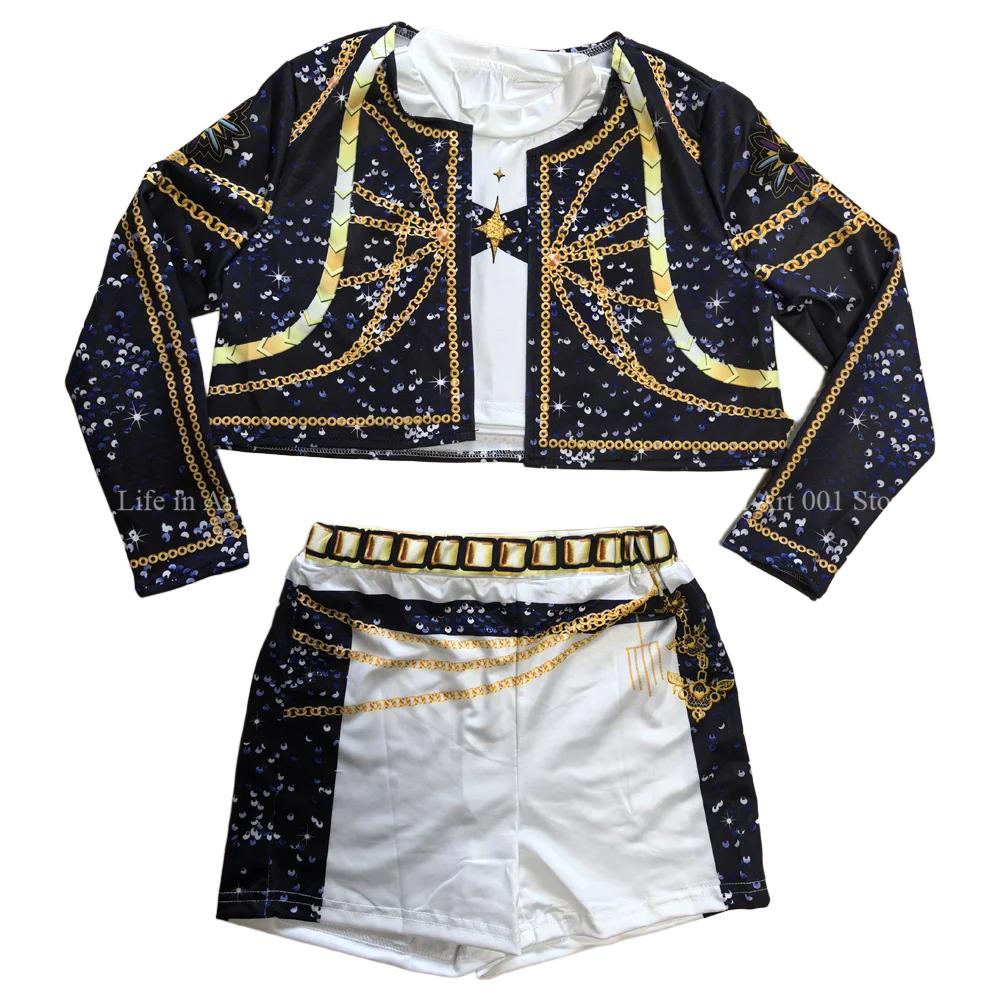 Παιδικό K-Pop Demon Hunters Cosplay Μίρα Ρούμι Ζόι Κοστούμι Κοριτσιών Στολή Πάρτι Απόκριες 3D Εκτυπωμένα Φανταχτερά Κοστούμια Πάρτι