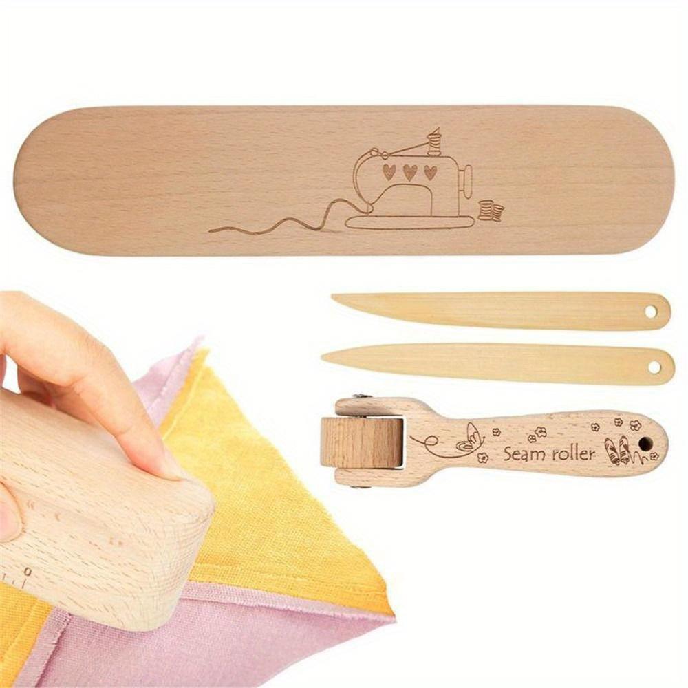 3PC/4Pcs Wood Sewing Seam Roller Tailor Clapper Seam Flattening Tool Accessories for Sewing Tailoring Ironing Patchwork Quilting