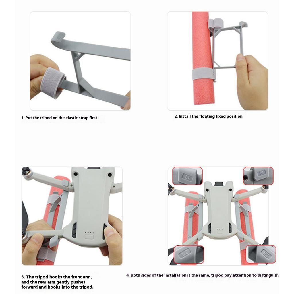 Tip For Drones Waterproof Landing Gear Lightweight ABS Material Quick Attach Design