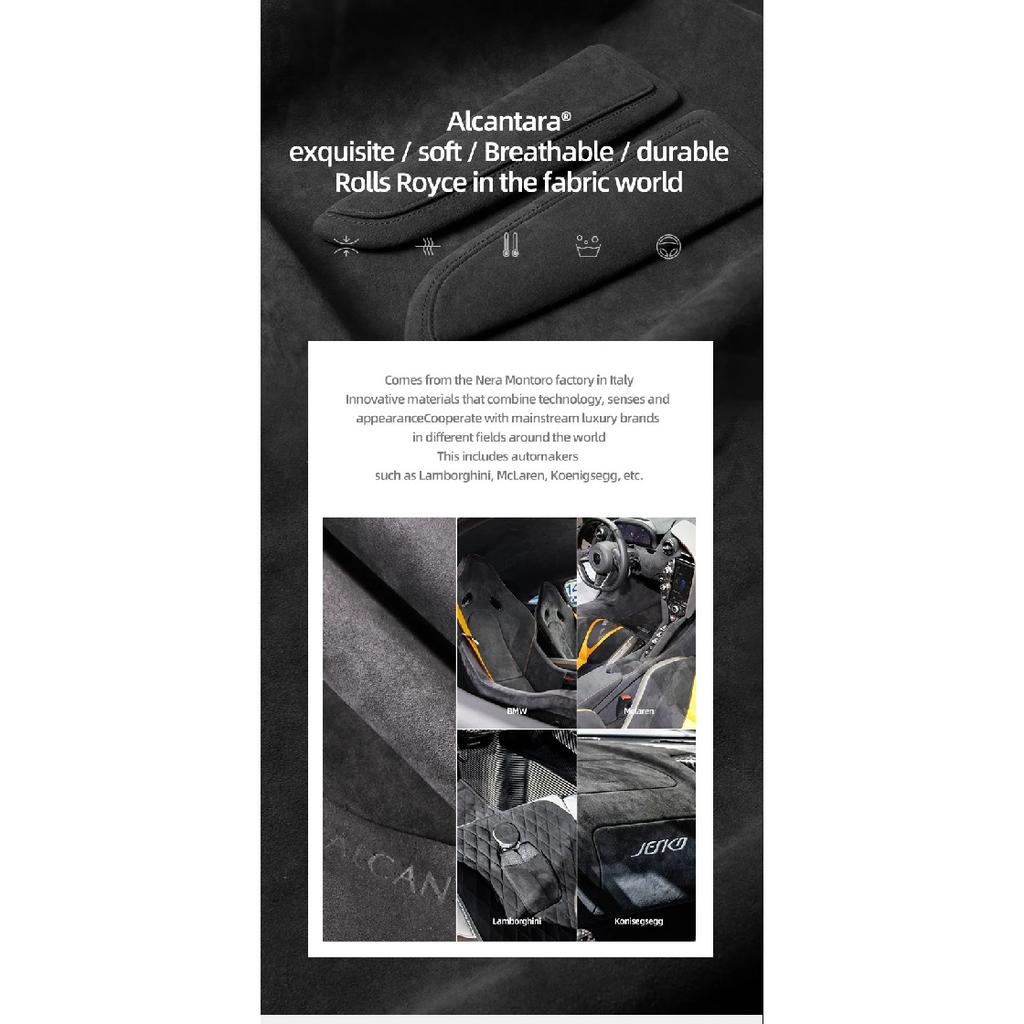 For Tesla Model Y Juniper 2025 Model 3 Model X Model S Made of Alcantara Car Door Armrest Pad Elbow Support Pillow Accessories