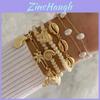 Bohemian Bracelet For Women With Shell Pendant And Artificial Pearl Beads Summer Fashion Accessory