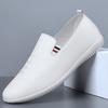 Spring and Autumn New Men's Daily Casual Leather Shoes Men's Foot Shoes Driving White