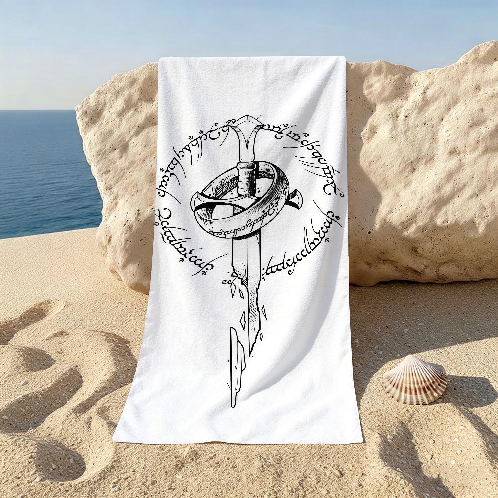 Hot Movie The L-Lord Of The R-rings Towel Towels For Beaches Yoga Studios Gyms Hot Springs Swimming Pools And Picnics