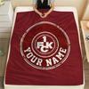 Custom Name 1. FCK Flannel Blanket, High Quality Comfortable for All Seasons, Home Decor, Warmth and Comfort