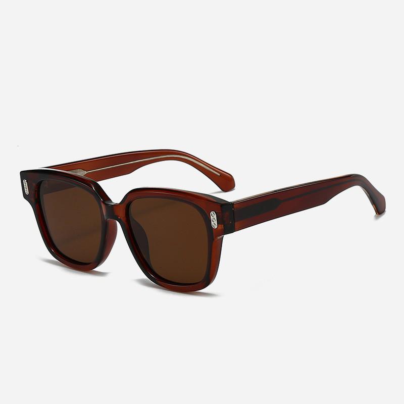 Mens Retro Square Sunglasses With Polarized Tac Lenses Uv400 For Casual Travel