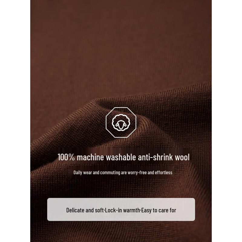 Erdos EMZ Men's Machine Washable Pure Wool Business Sweater