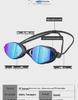 Unisexowe okulary pływackie z silikonu galwanizowanego, przeciwmgielne, wodoodporne - Modne okulary treningowe HD