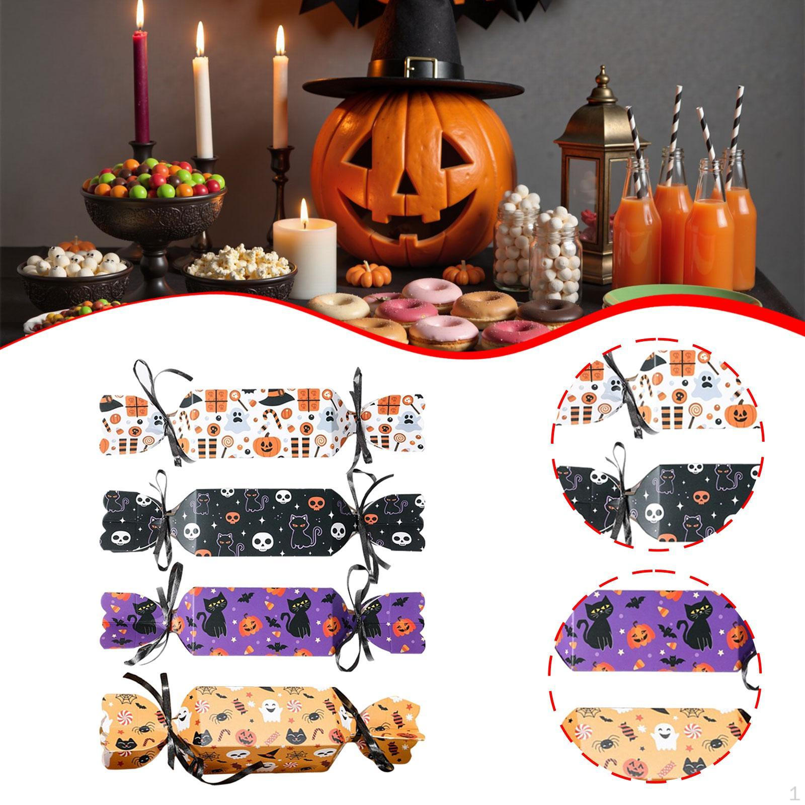 

4Pcs Halloween Treat Boxes Candy Convenient Packaging Practical Trick or