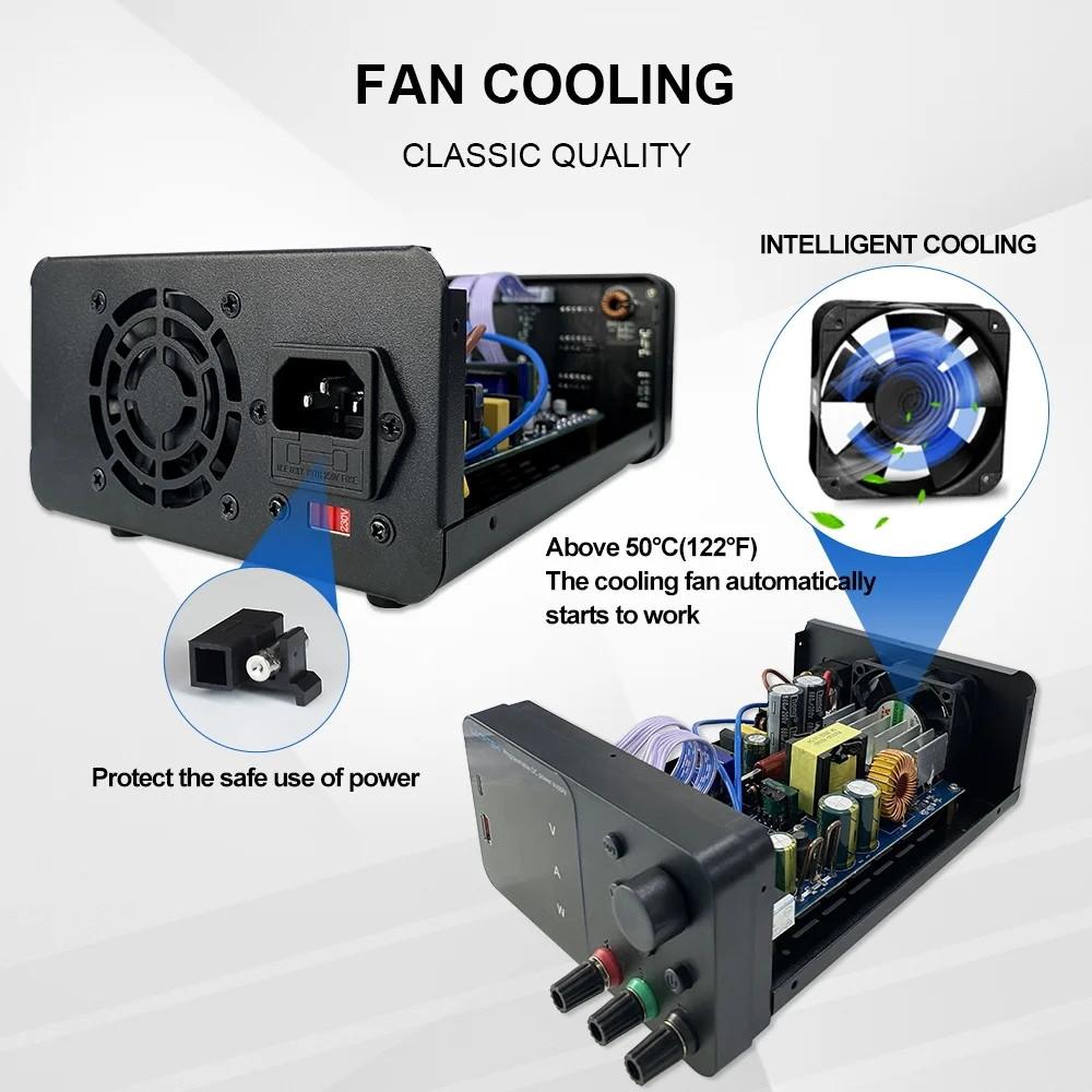 30V 10A 60V 5A 120V 3A LED Digital Display Adjustable DC Regulated Power Supply Laboratory Gold Plating Repair Equipment