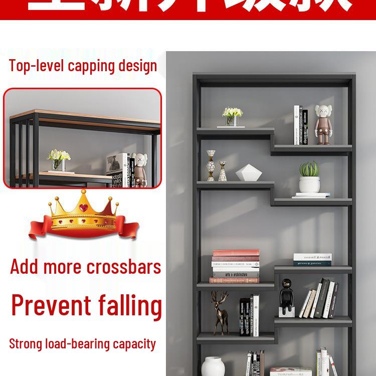 Multi-Layer Barber Shop & Office Display Shelf Rack