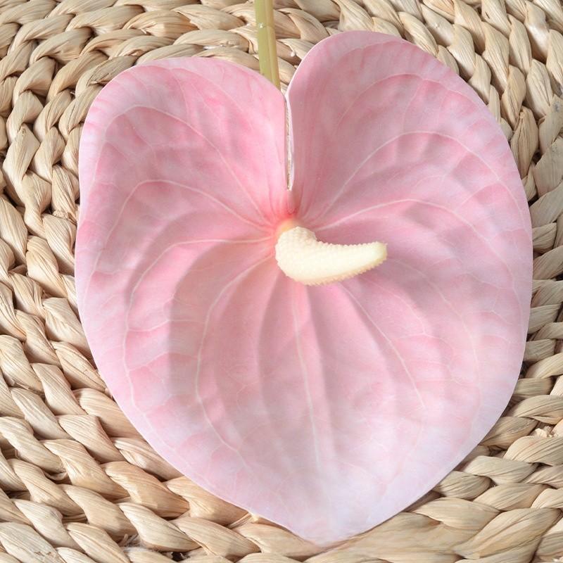 Anthurium Andraeanum Linden Fake Flower For Home Decor And Props Photography