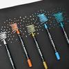 Dual-Tip Stackable Acrylic Markers - Quick-Drying Christmas Greeting Card Pens