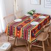 American Tribal Pattern Tablecloth Waterproof Rectangular Holiday Wedding Decor Table Cover Durable Washable