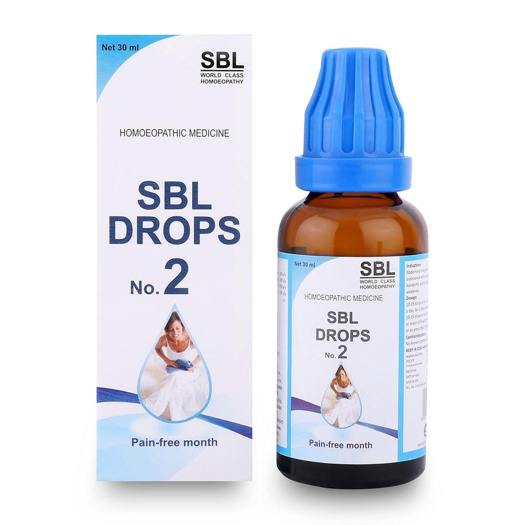 SBL Drops No 2 Homeopathic Wellness Drops 30 Ml Pack Of 1 Natural Liquid Support Formula Daily Comfort Use