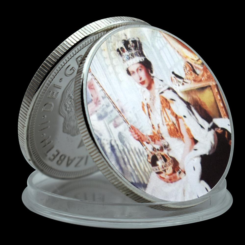 Queen of England, Elizabeth II, Metal Commemorative Coins, 5 Styles, Classic Challenge Coins, Essential Collection for Fans