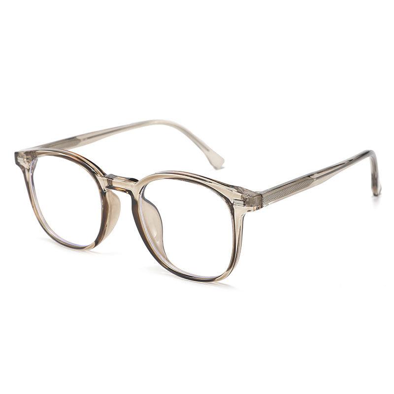 Tr90 Anti-Blue Glasses Frame, Flat Glasses Computer Glasses, Fashionable Decorative Retro Myopia Glasses Frame For Women