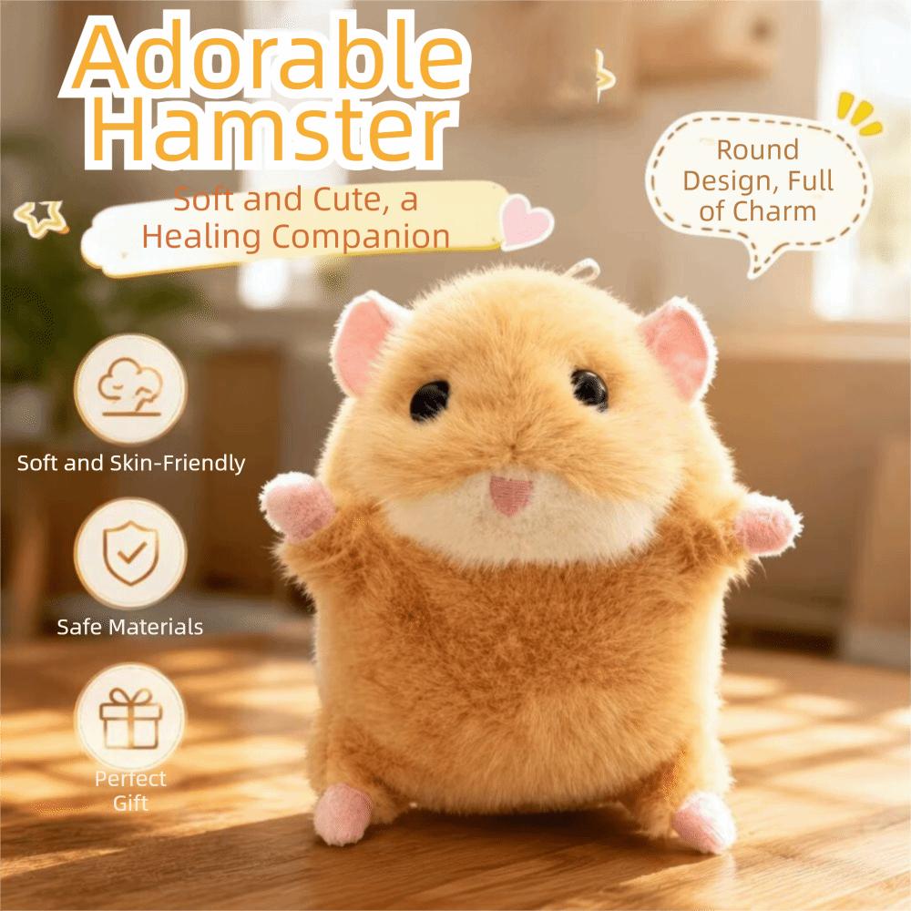 Soft Plush Stuffed Animal Hamster Kawaii Style Plushie Pendant Gifts Hamster Doll  Bag Charm Decor