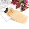 30Pcs/Set Real Human Hair Hair Color Rings Chart Ring Hair Dyeing Sample  Salon Tools