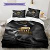 Al-Ittihad FC Pattern Bedding,Quilt Set Quilt Cover Pillowcase Home Birthday Gift(1 * Duvet Cover + 2 * Pillowcase, Without Core)