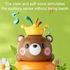 Suspended Ball Toy for Oral Interactive Whale Bear Motor Development Design Trumpet Play Toy with Dual