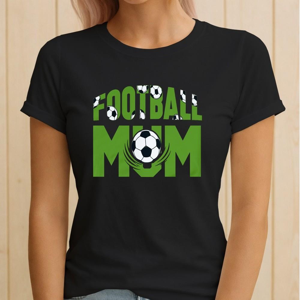 Football Mum Pattern Sports Unisexs T Shirt Gift Graphic Tee