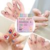 12 Color Quick Dry Nail Art Pens Fine Tip for Precise Drawing Not Require Lamp Water Based Safe for DIY Manicures