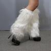 1 Pair Faux Fur Leg Warmers Light Women with Stage Performance High Tube
