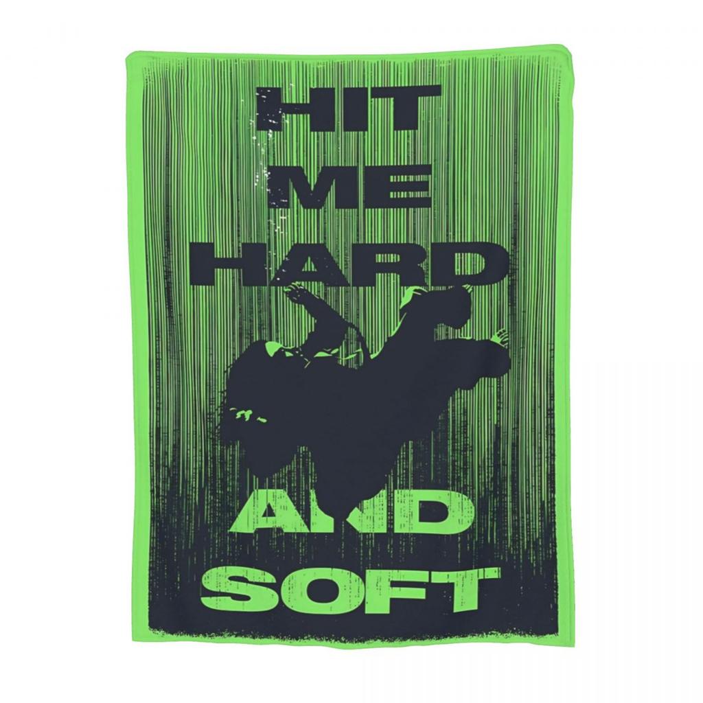 Hit Me Hard And Soft Merch Deka Billies Fleece Přehoz na postel Útulný Super Měkký pro Auto Přikrývka
