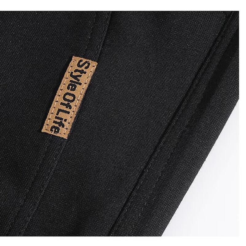 Men's Plus Size Thermal Fleece-Lined Straight Leg Casual Pants