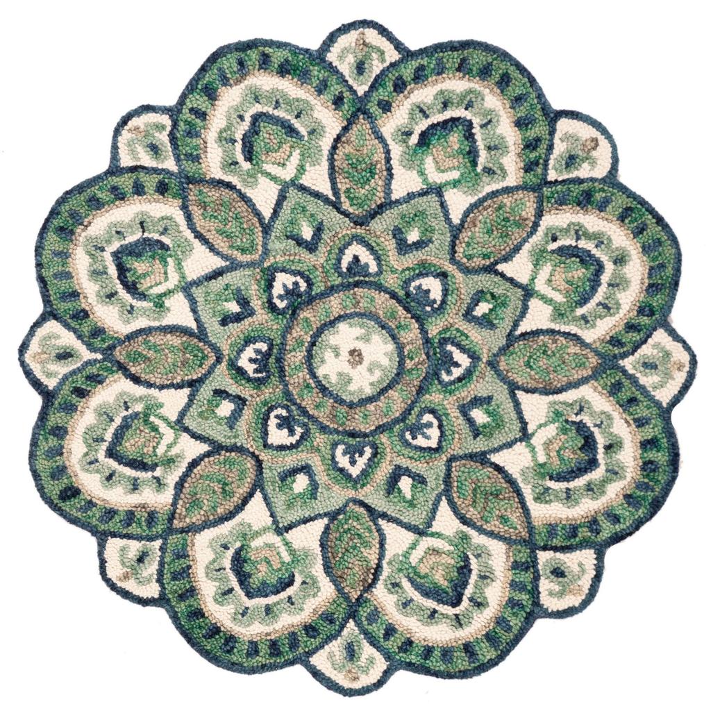 Circular Ethnic Style Living Room Carpet Mandala Hanging Basket Swivel Chair Floor Mat Bedroom Bedside Carpet