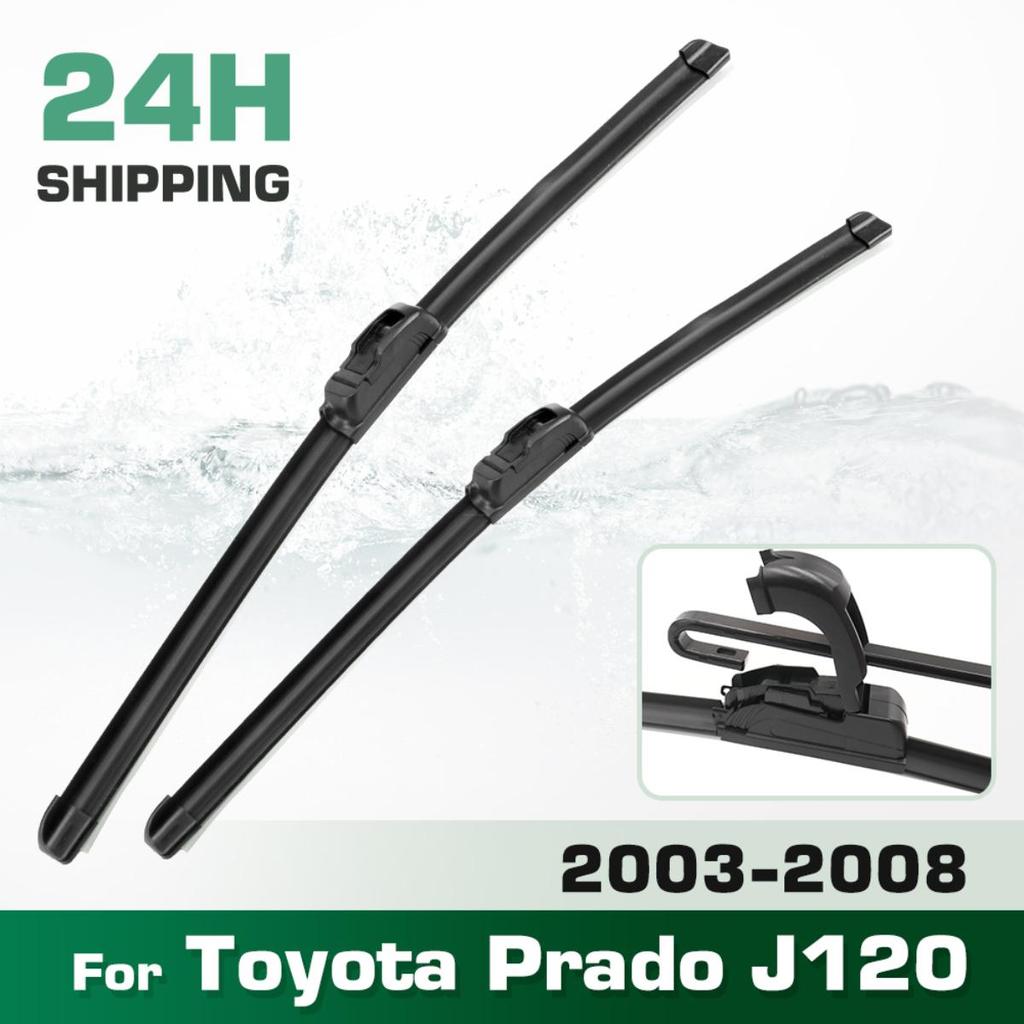 For Toyota Prado J120 2003-2008 2004 2005 2006 2007 Wiper Front Wiper Blades Windshield Windscreen Window Brush 22"+21