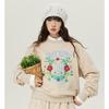 DIMANAF New 2025 Women Embroidery Flower Hoodies & Sweatshirts Print Full Sleeve Autumn Basic Tops T-Shirt New Pullover