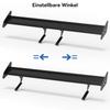 Universal Hatch Adjustable Aluminum GT Rear Trunk Wing Racing Spoiler Black 14#