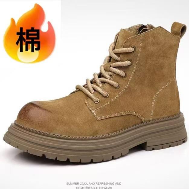 

Martin boots men s desert boots 2025 new autumn rhubarb boots British style high-top men s shoes outdoor mid-top tooling boots 44