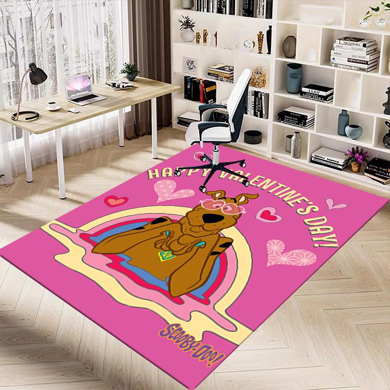 1pc Scoobydoo Mystery Night Carpet for Playroom Bedroom Living Room Sofa Home Decor,kids Game Area Rug Non-slip Floor Mat Y826112