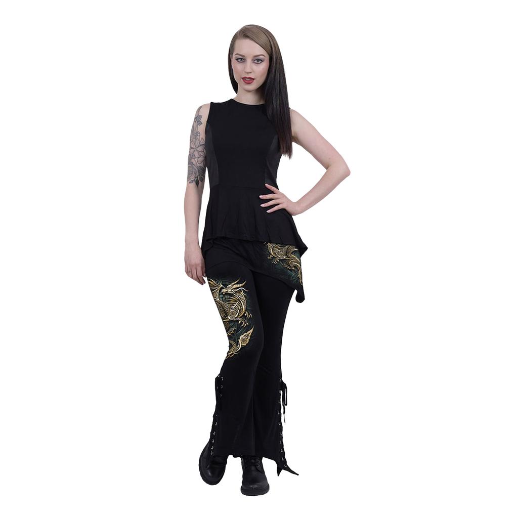 Spiral Direct Womens/Ladies Celtic Dragon Micro Skirt Bootcut Leggings